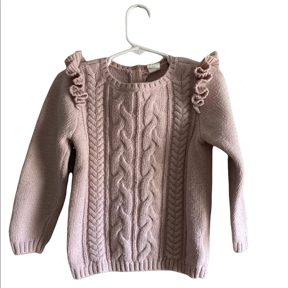 H&M LIGHT PINK 2T TODDLER GIRLS SWEATER